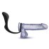 Aventures Anales Platine - dildo anal avec anneau pénien (noir)