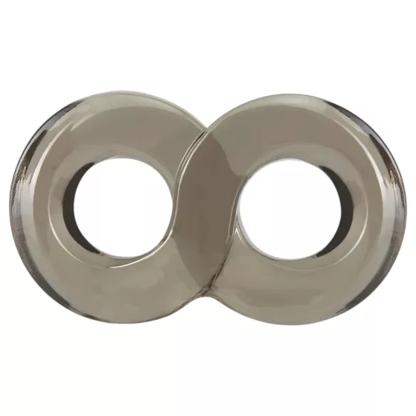 Stay Hard - cockring et anneau pour testicules - silicone gris