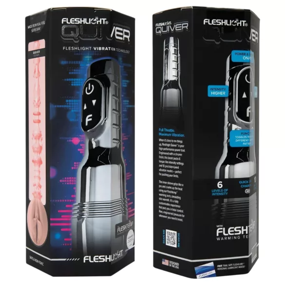 Fleshlight Quiver - masturbateur vibrant et chauffant (vagin)
