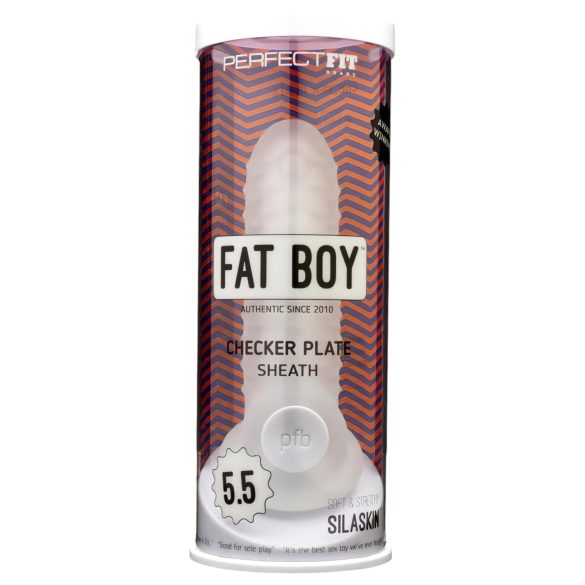 Fat Boy Checker Box - gaine pénienne (15cm) - blanc