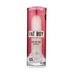 Fat Boy Micro Ribbed - gaine pénienne (17cm) - blanc