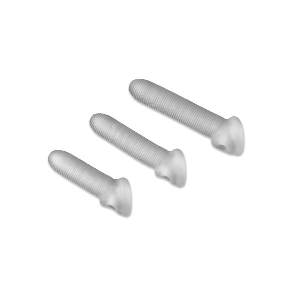 Fat Boy Micro Ribbed - gaine pénis 19cm - nervurée blanche