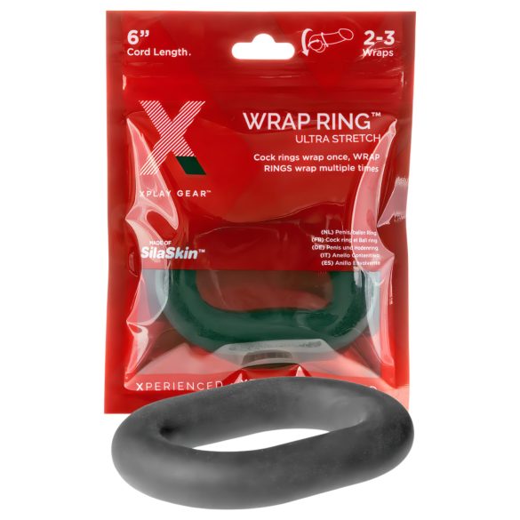 Perfect Fit Ultra Wrap 6 - Anneau Pénien Épais Noir (15cm)