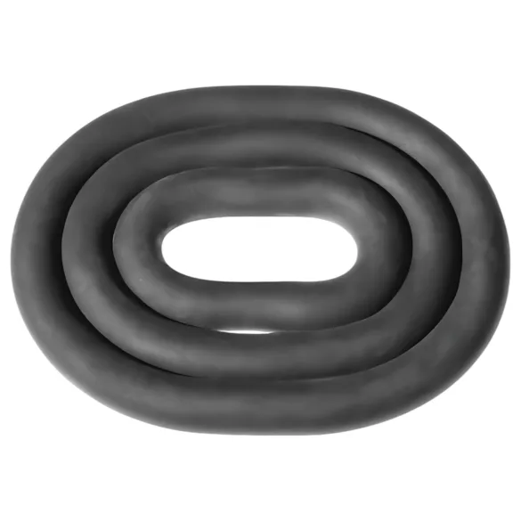 Perfect Fit - set de cockrings épais - silicone noir (3 pièces)