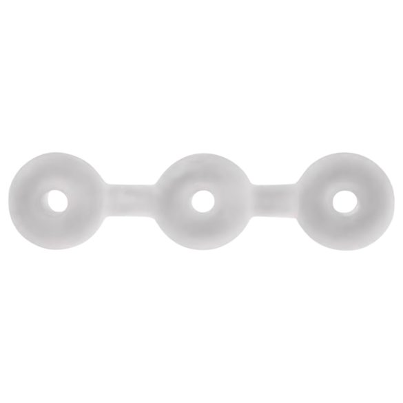 Perfect Fit Triple - Trio d'anneaux pénis (blanc)