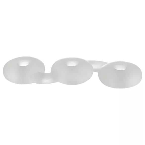 Perfect Fit Triple - set de 3 cockrings - blanc