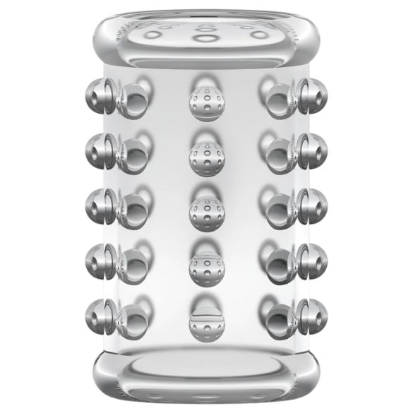 Stay Hard - manchon pénis à reliefs - transparent