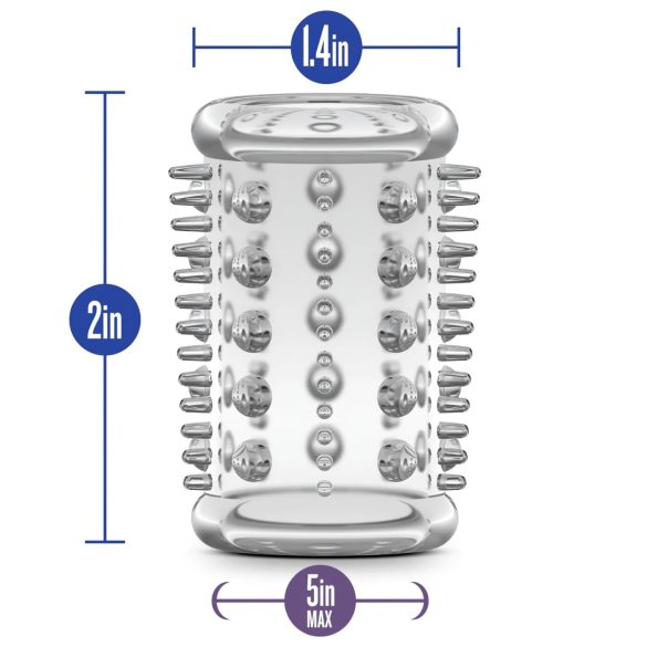 Stay Hard - manchon pénis à picots - transparent