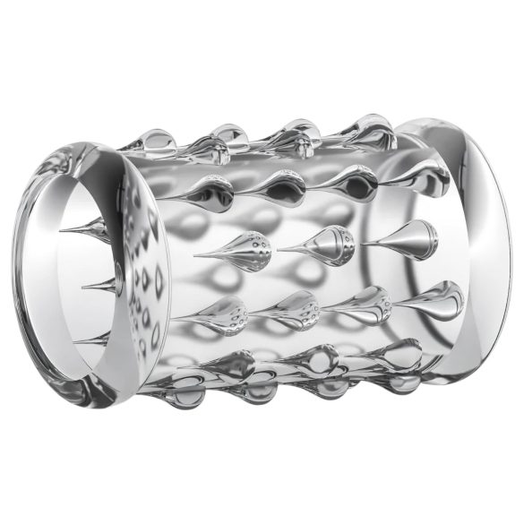 Stay Hard - manchon pénis à boules - transparent