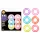 King of the Ring - set de cockrings - silicone multicolore - lot de 6