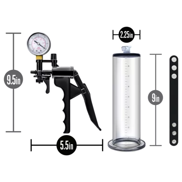 Blush Performance - pompe à pénis sous vide premium (noir)
