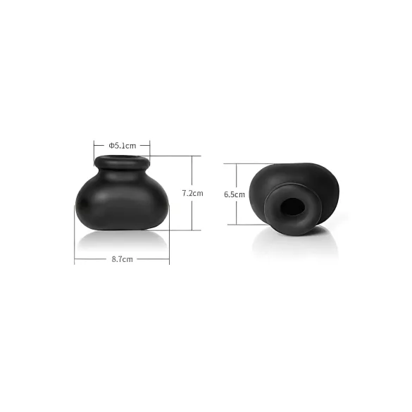 Perfect Fit Bull Bag - Poche scrotale et étireur (noir)