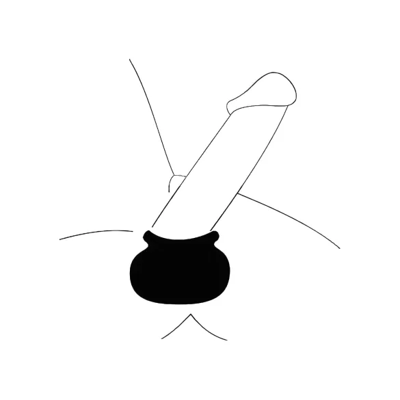 Perfect Fit - Ballstretcher homme - extensible - silicone noir