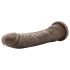 Dr. Skin 8,5 - Dildo réaliste à ventouse - marron (20,5 cm)