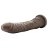 Dr. Skin 8,5 - gode réaliste avec ventouse (marron, 20,5 cm)
