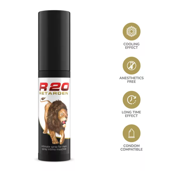 Intimateline R20 - spray retardant rafraîchissant pour hommes (20 ml)