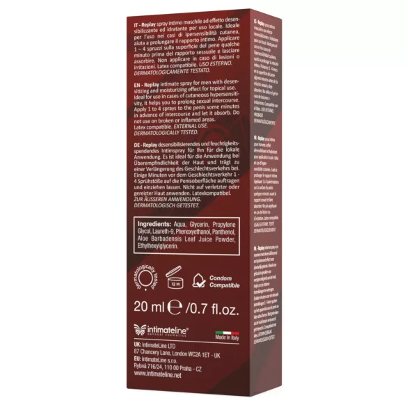 Intimateline Replay - spray retardant pour hommes (20 ml)
