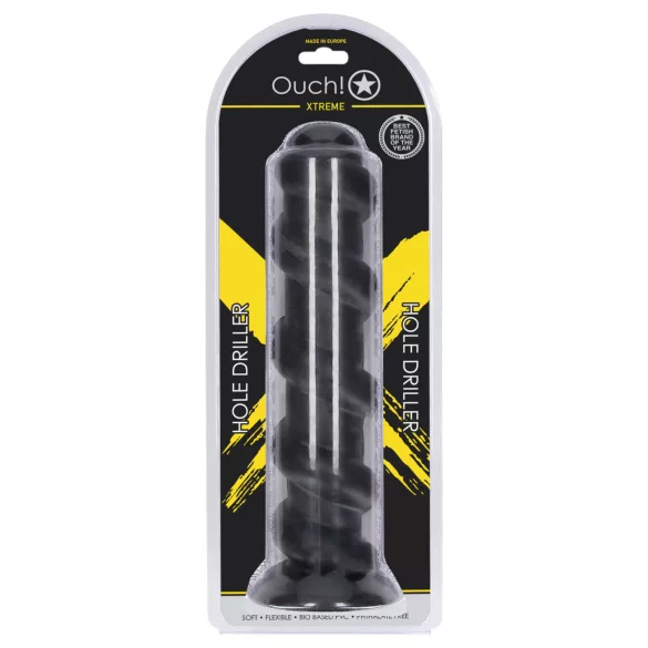 Ouch! Hole Driller - plug anal géant (noir) - 31,5 cm
