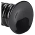 Ouch! Spiral Force - plug anal torsadé (noir) - 23,5 cm