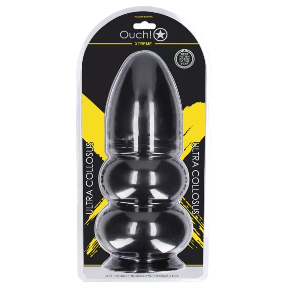 Ouch! Ultra Collosus - plug anal extra large (noir) - 33 cm