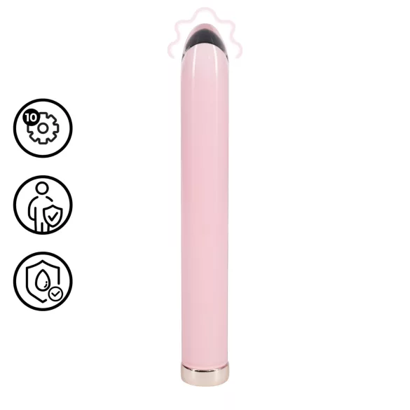 Loveline - vibromasseur en verre droit (rose)