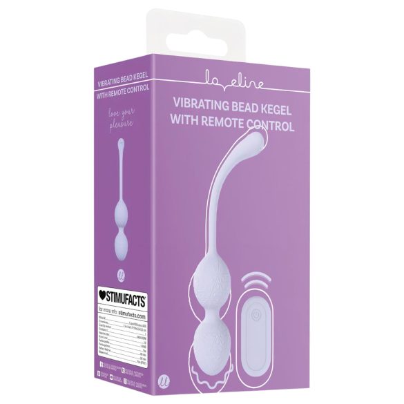 Loveline - boules de Kegel vibrantes duo - silicone violet