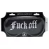Ouch! - Masque de sommeil en satin noir avec inscription « Fuck Off »