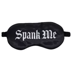 Ouch! - Masque pour les yeux en satin noir « Spank Me »