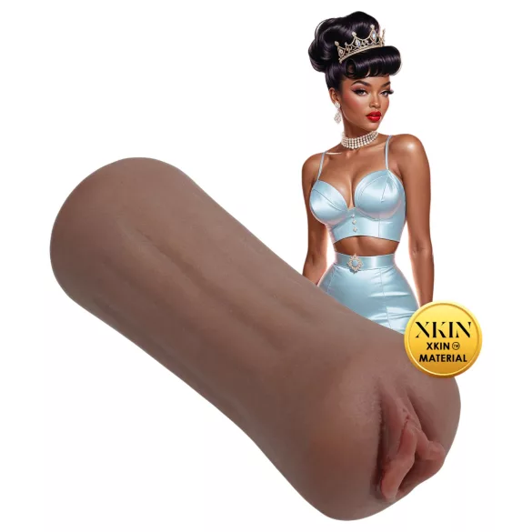 XKIN Beauty Queen Lulu - vagin masturbateur réaliste (teint foncé naturel)