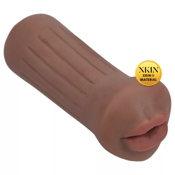 XKIN - masturbateur bouche artificielle - S (chair foncée)