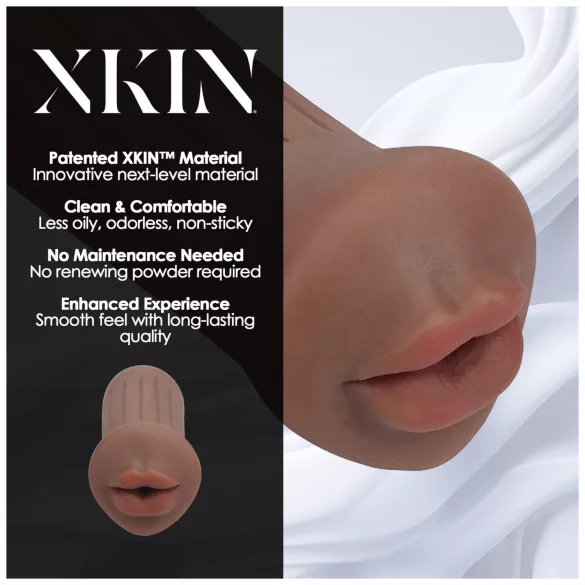 XKIN - masturbateur bouche artificielle - S (chair foncée)