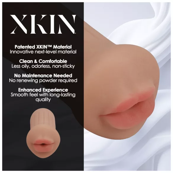 XKIN - masturbateur bouche artificielle - S (chair foncée)