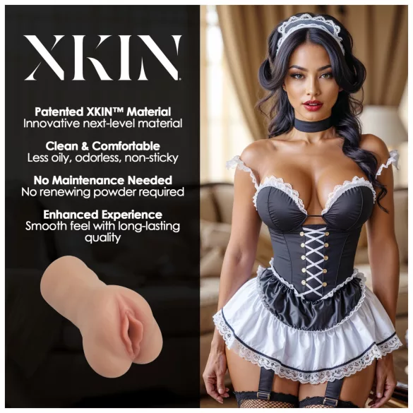 XKIN Maid Lacey - masturbateur vagin réaliste (teint naturel)