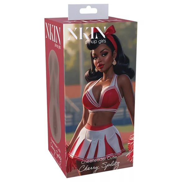 XMIX Cheerleader Cherry - masturbateur vagin réaliste (peau foncée naturelle)