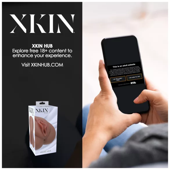 XKIN - vagin artificiel réaliste - taille L (teint naturel foncé)