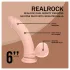 RealRock - vibromasseur réaliste à double densité (couleur chair) - 15 cm