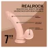 RealRock - vibromasseur réaliste à double densité (couleur chair) - 18 cm