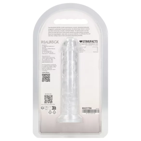 RealRock - gode réaliste avec ventouse (transparent) - 12,7 cm
