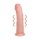 REALROCK - vibromasseur à ventouse - naturel (20,5 cm)
