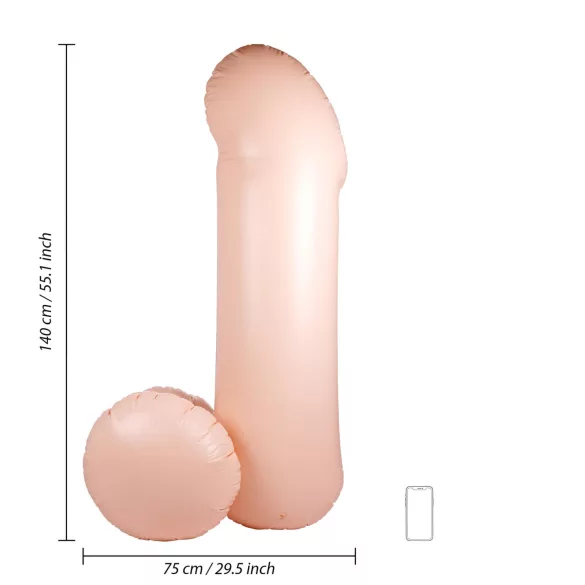 S-Line - Blow Me Up - pénis gonflable (140 cm)