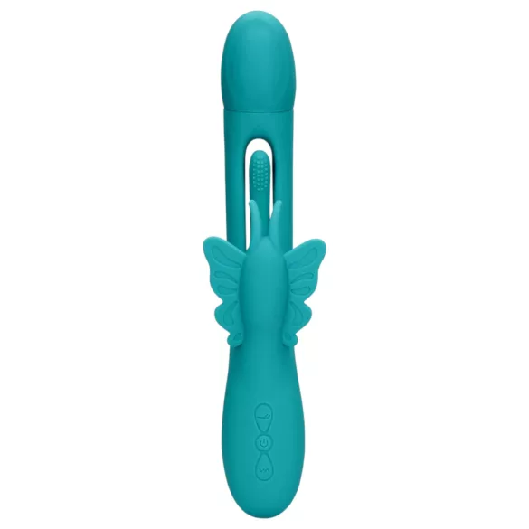 Loveline - vibromasseur papillon à langue - silicone turquoise