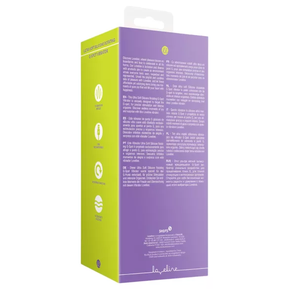 Loveline - vibromasseur rotatif rechargeable - silicone rose