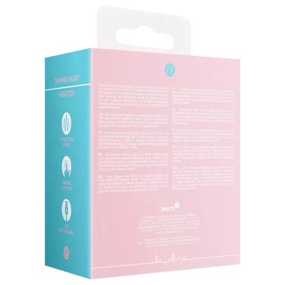Loveline Tapping Heart - stimulateur clitoridien vibrant rechargeable - rose