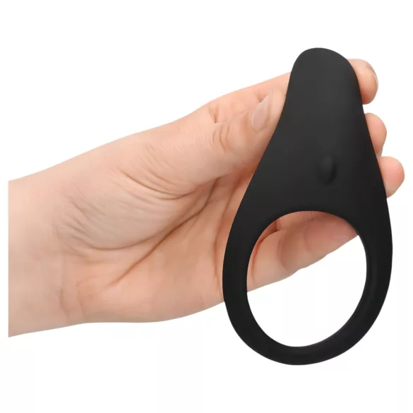 Loveline - anneau pénis et testicules vibrant rechargeable - silicone noir