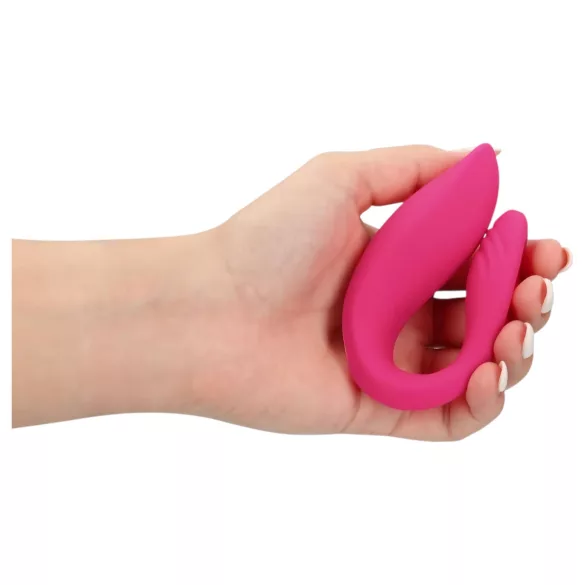 Loveline - vibromasseur couple télécommandé sans fil rechargeable - rose