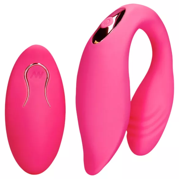 Loveline - vibromasseur couple télécommandé sans fil rechargeable - rose