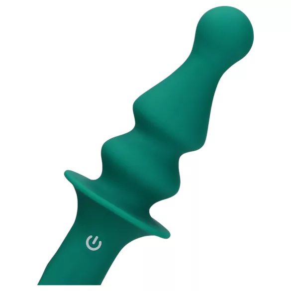 Loveline - plug anal vibrant rechargeable à billes - silicone vert