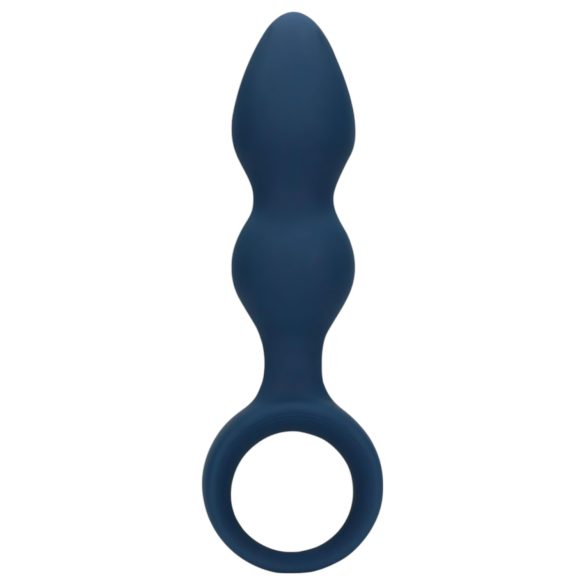 Loveline - plug anal annelé - grand (bleu)