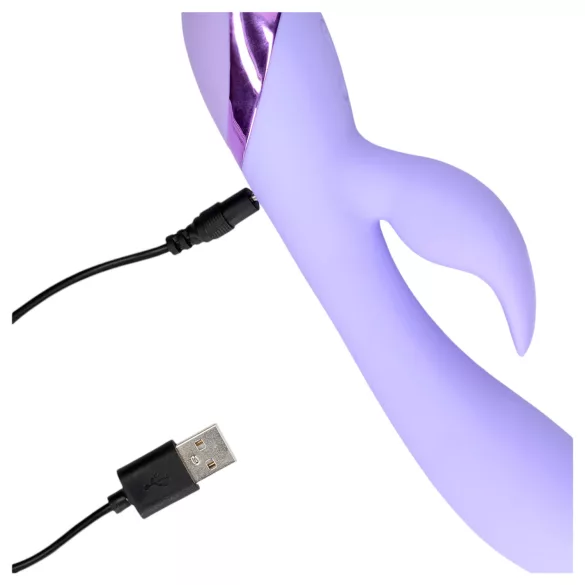 Loveline - vibromasseur rabbit clitoridien rechargeable - silicone violet