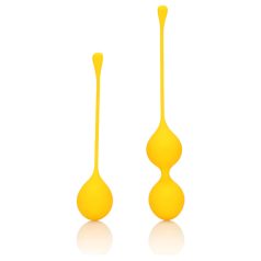   Loveline - ensemble de boules geisha en silicone - 2 pièces (jaune)